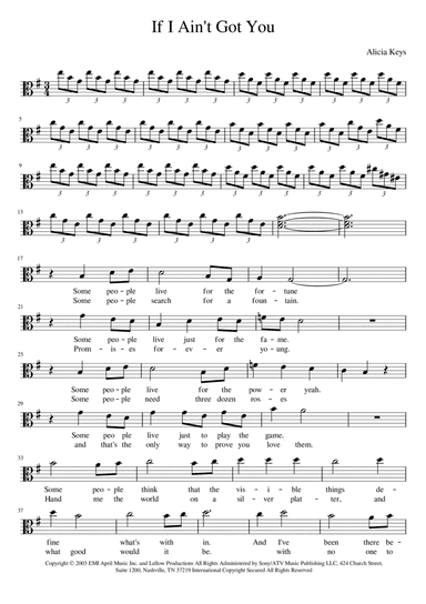 If I Ain't Got You (arr. Manuela Cabral)
