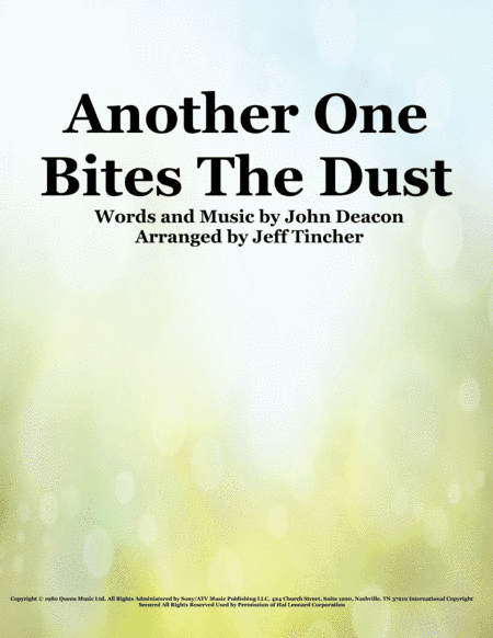 Another One Bites The Dust (arr. Jeff Tincher)