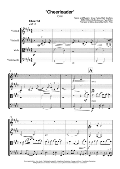 Cheerleader (arr. Martin Wray)