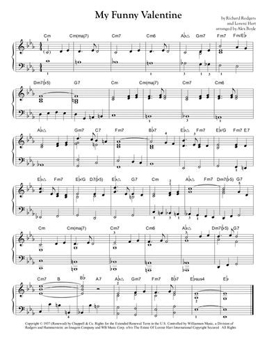 My Funny Valentine (arr. Alex Boyle)