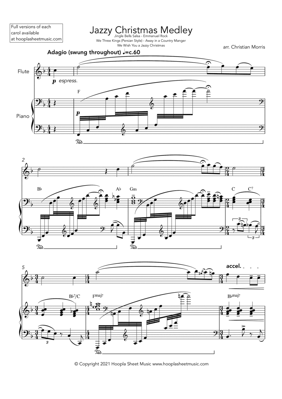 Jazzy Christmas Medley (arr. Hoopla Sheet Music)