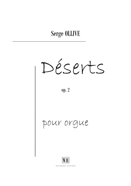 DESERTS OP. 2