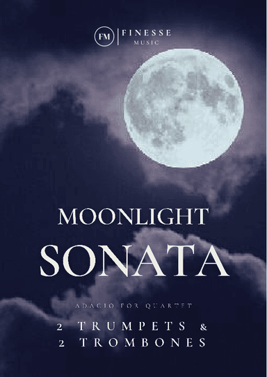 Moonlight Sonata for 2 Trumpets in Bb + 2 Tenor Trombones (quartet) (arr. Ivan de Andrade)