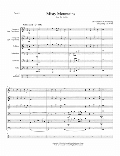 Misty Mountain (arr. Ken Pollitt)