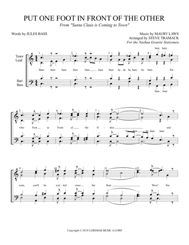 Put One Foot In Front Of The Other (arr. Steve Tramack)
