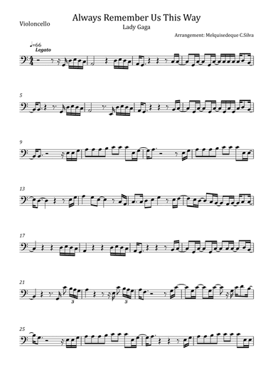 Always Remember Us This Way (arr. Melquisedeque C.Silva)