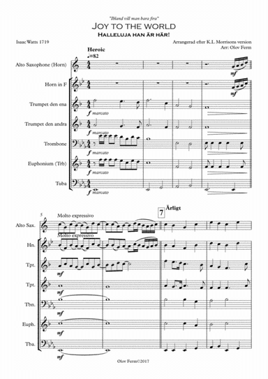 Joy to the world (arr. Olov Ferm)