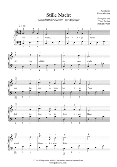 Stille Nacht (arr. Theo Degler, Robert Frank)