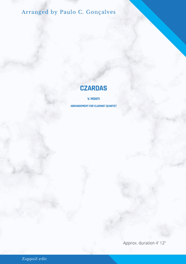 CZARDAS - V. MONTI (arr. Paulo C. Gonçalves)