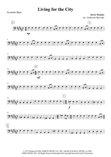 Living For The City (arr. Anderson Quevedo)
