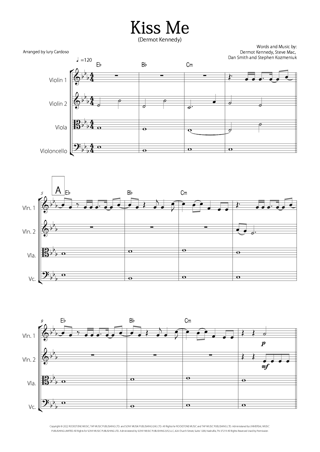 Kiss Me (arr. Iury Cardoso)