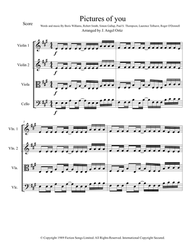 Pictures Of You (arr. Angeluz ramwagmoz)