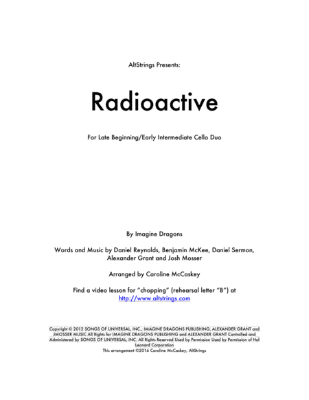 Radioactive (arr. Caroline McCaskey)