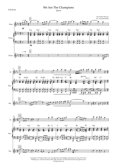 We Are The Champions (arr. Fernando Britto)