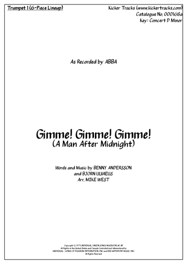 Gimme! Gimme! Gimme! (a Man After Midnight) (arr. Michael Storeton-West)