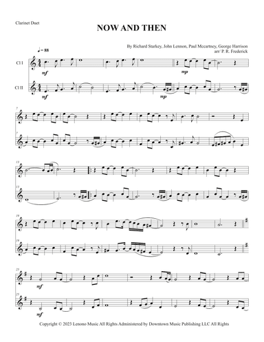 Now And Then (arr. P. R. Frederick)