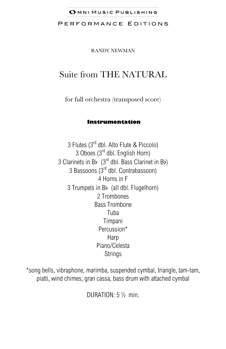 The Natural (arr. Omni Music Publishing)