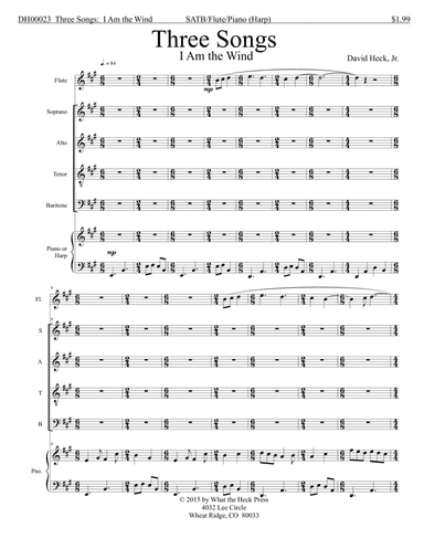 Three Songs:  I Am the Wind