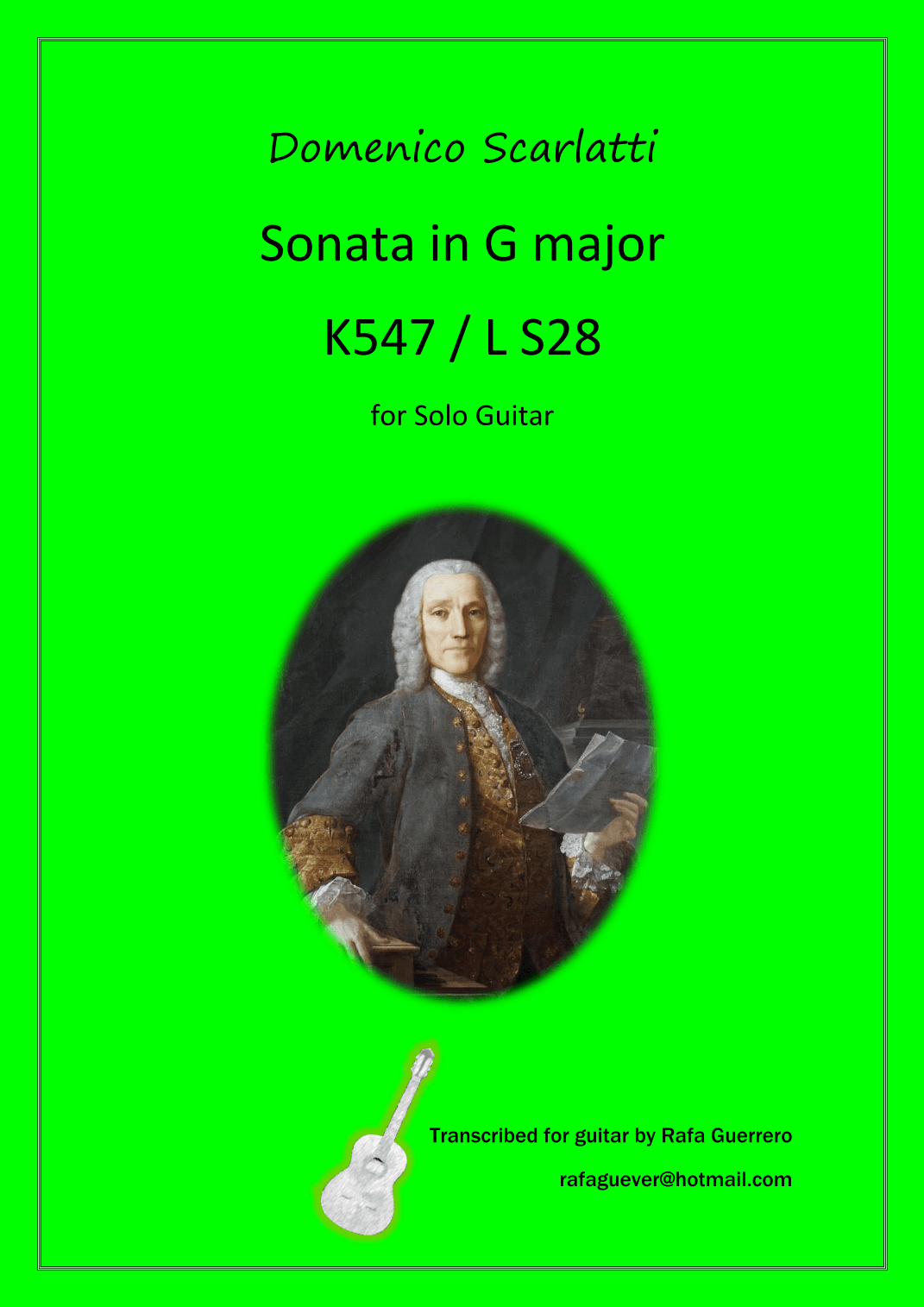 Sonata K547 / L S28 (arr. Rafa Guerrero)