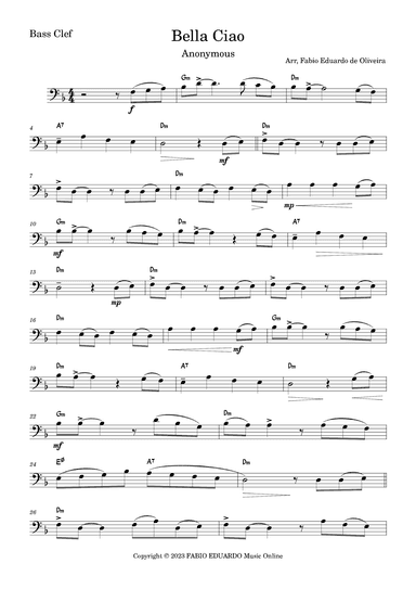 Bella Ciao (arr. Fabio Eduardo de Oliveira)