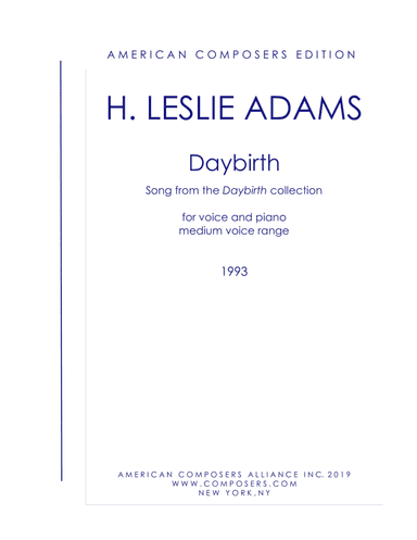 [Adams] Daybirth (from Daybirth) 2021 edition