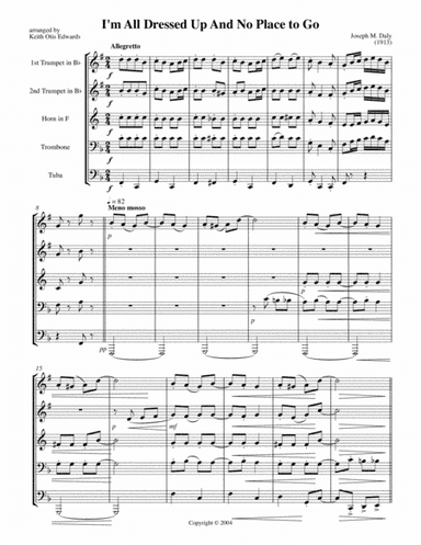 I'm All Dressed Up and No Place to Go (arr. Keith Otis Edwards)