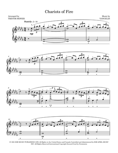 Chariots Of Fire (arr. Trevor Hewer)