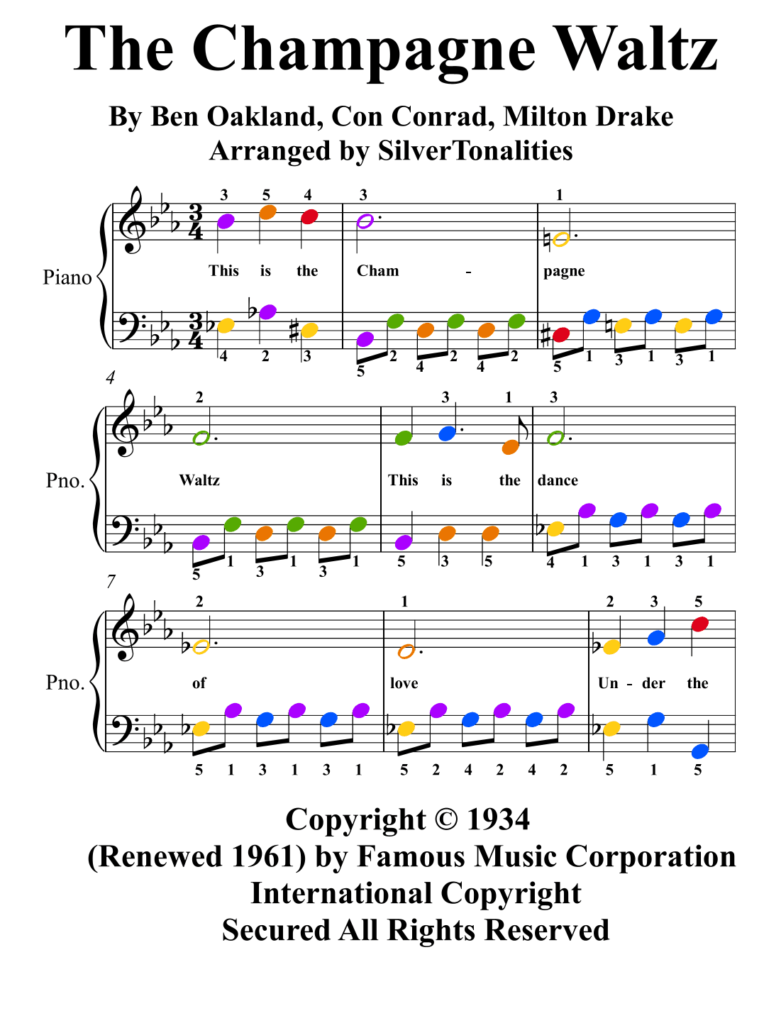 The Champagne Waltz (arr. SilverTonalities)