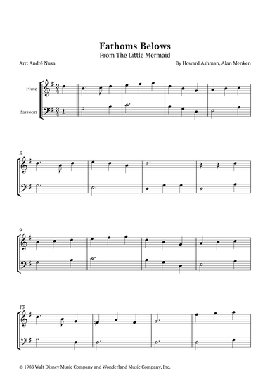 Fathoms Below (arr. André Nusa)