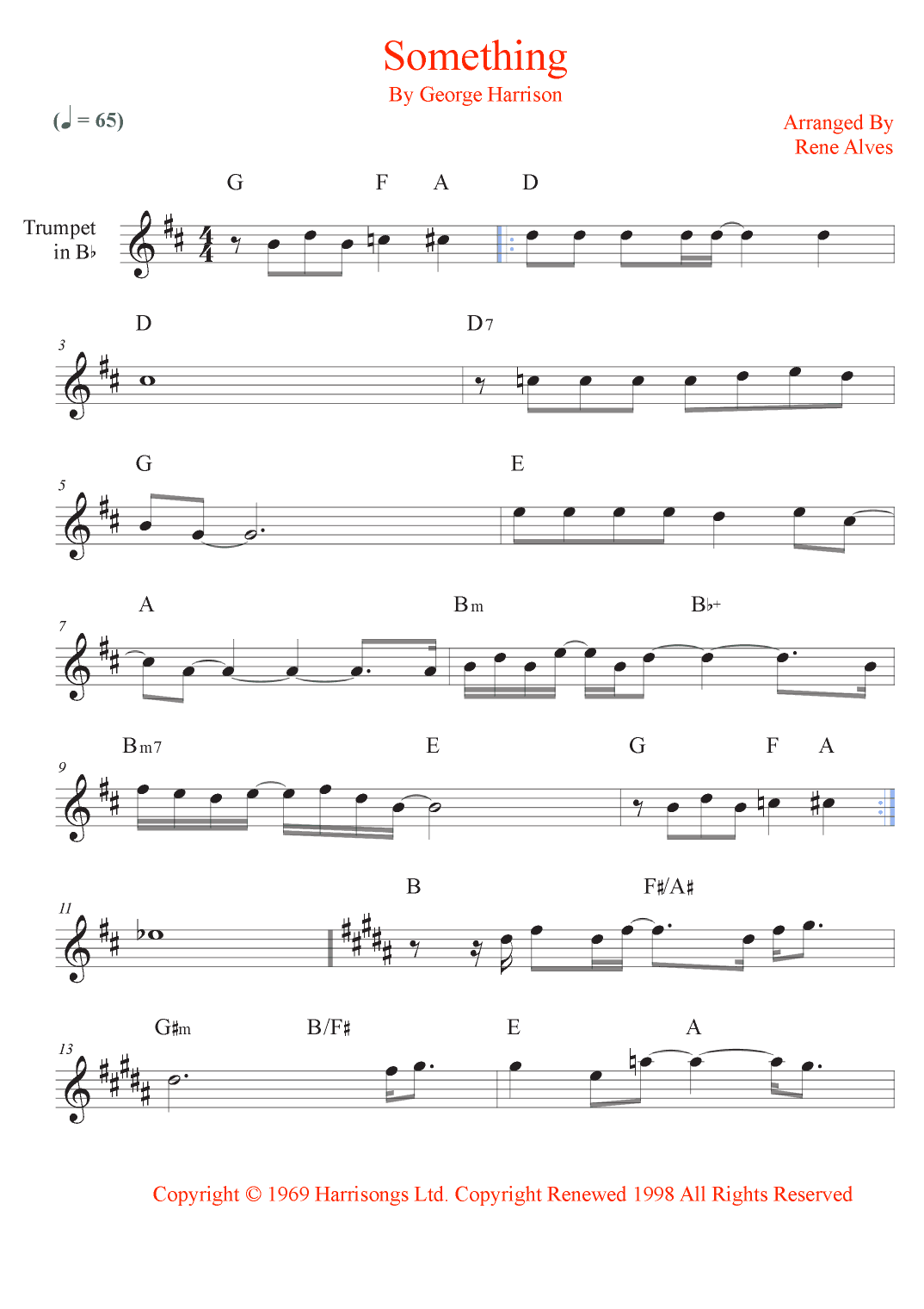 Something (arr. Rene Alves)