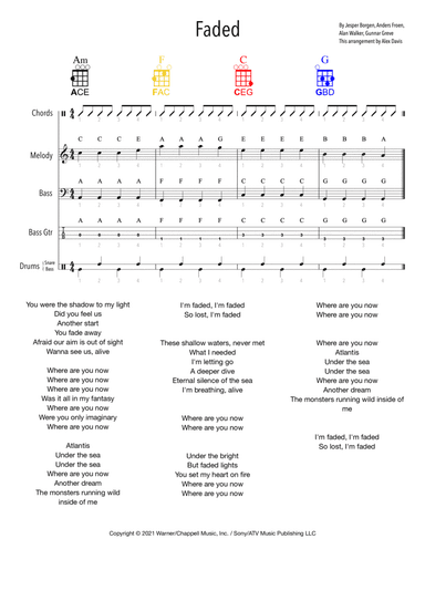 Faded (arr. Alex Davis)