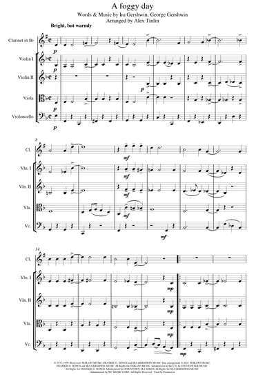 A Foggy Day (in London Town) (arr. Alex Tinlin)