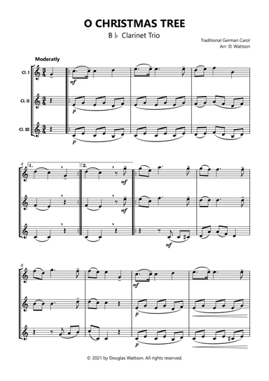 O Christmas Tree (arr. Douglas Wattson)
