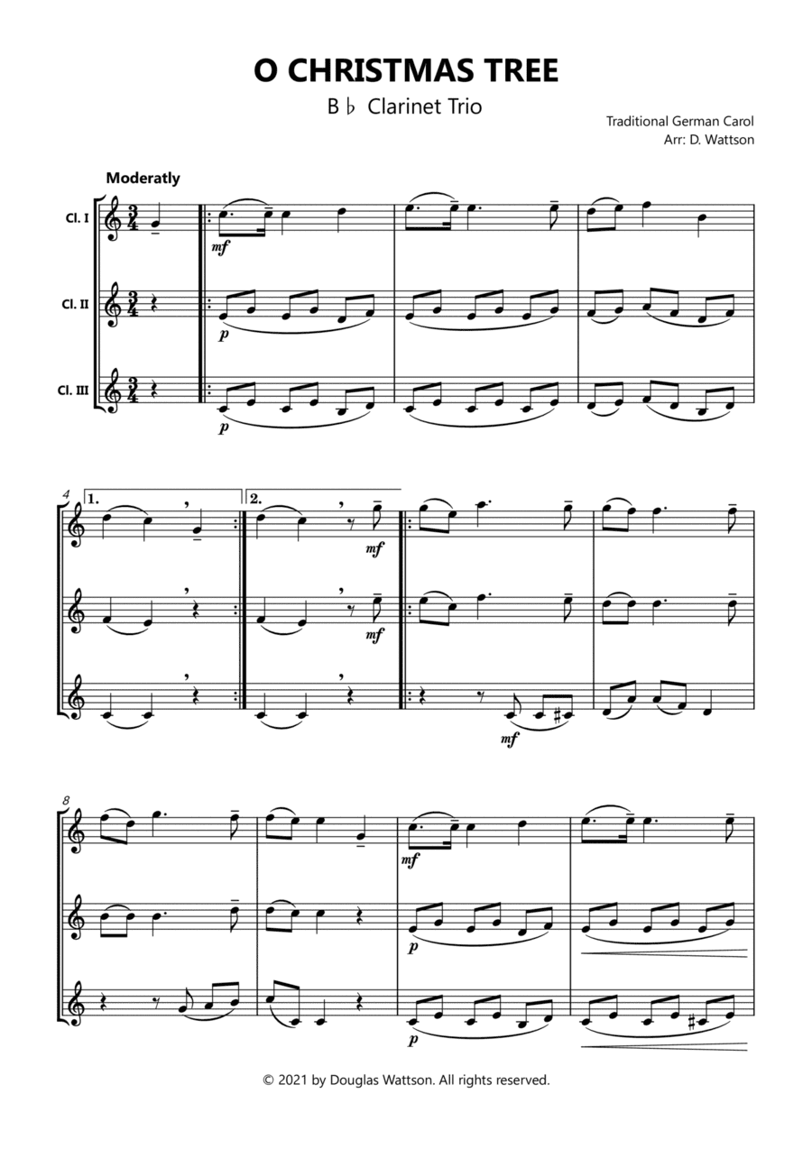 O Christmas Tree (arr. Douglas Wattson)