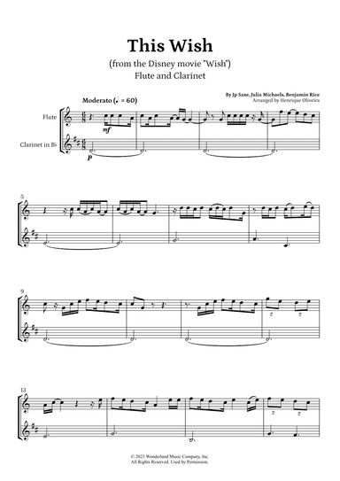 This Wish (arr. Henrique Oliveira)