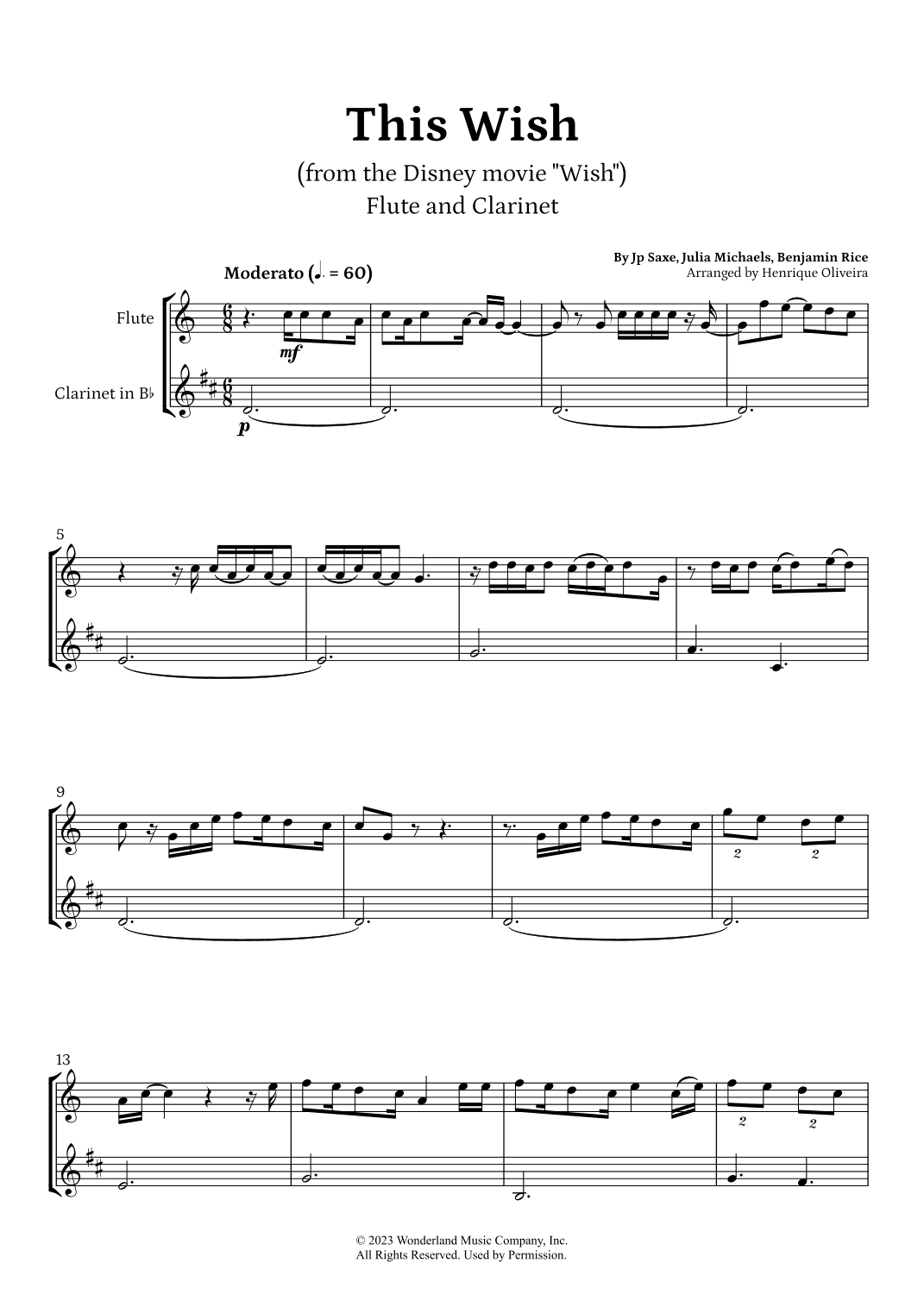 This Wish (arr. Henrique Oliveira)
