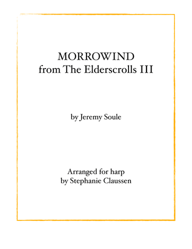 Elder Scrolls Iii Morrowind (arr. Stephanie Claussen)