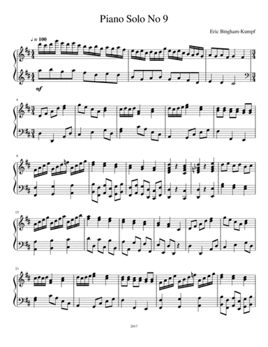 Piano Solo No. 9
