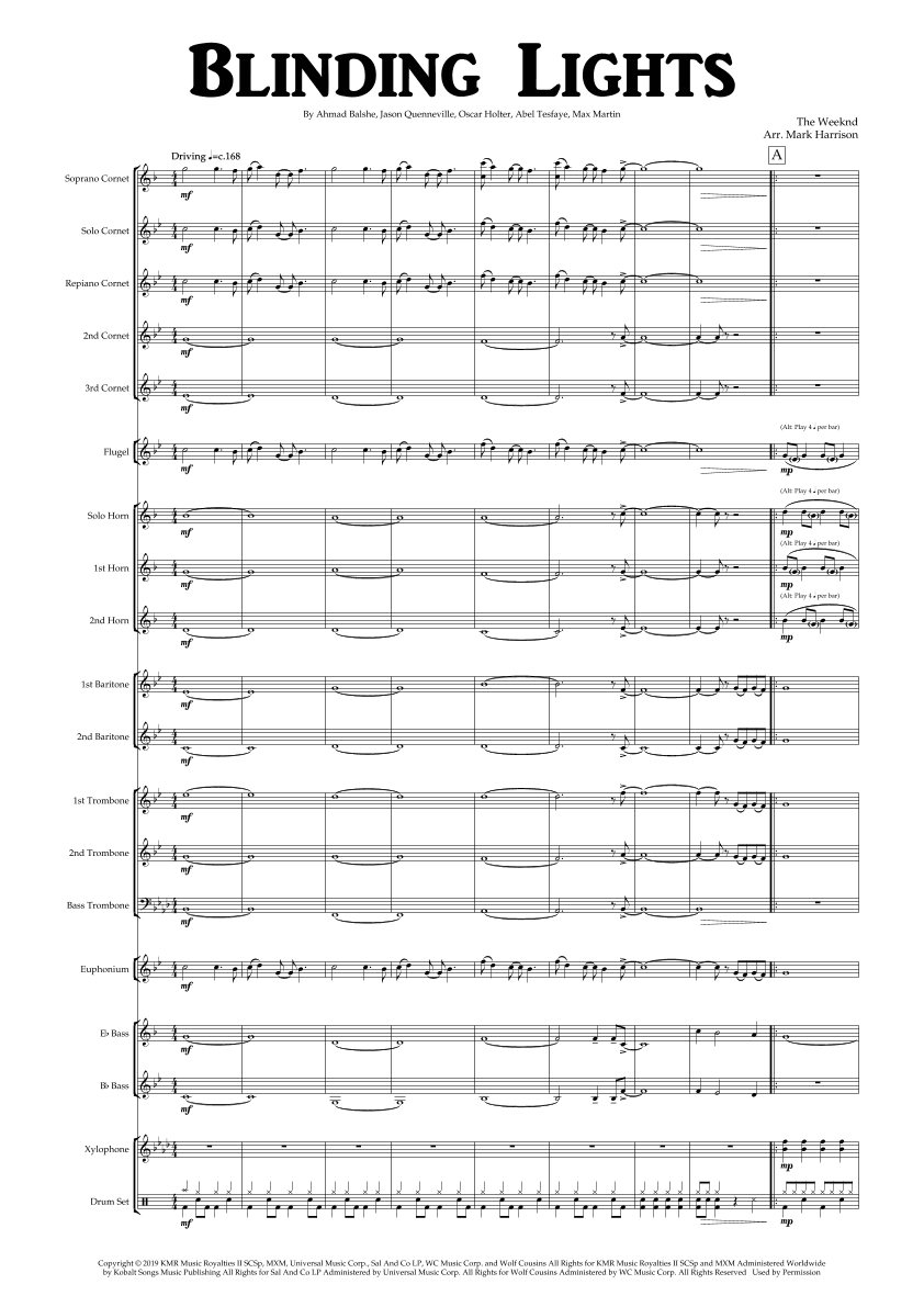 Blinding Lights (arr. Mark Harrison)