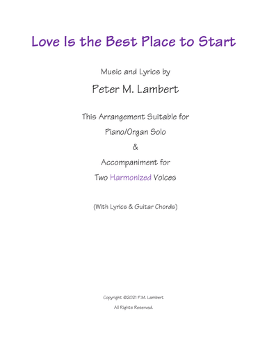 Love Is the Best Place to Start