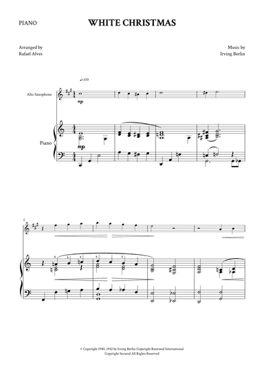 White Christmas (arr. Rafael Alves)