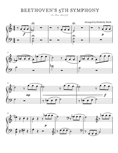 Best Recital: Beethoven's 5th Symphony (arr. Kimberly Steele)