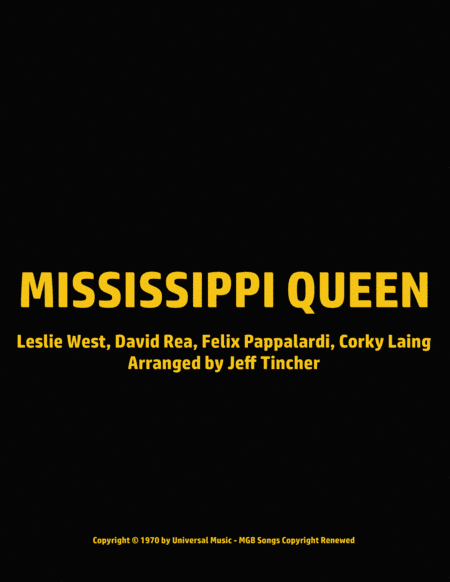 Mississippi Queen (arr. Jeff Tincher)