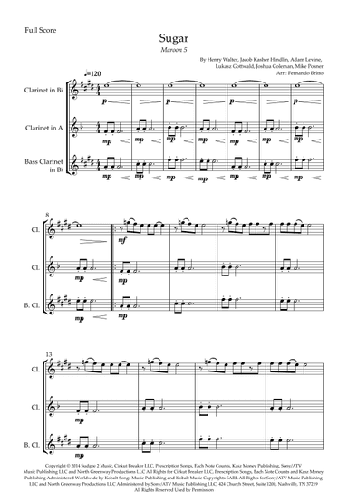 Sugar (arr. Fernando Britto)