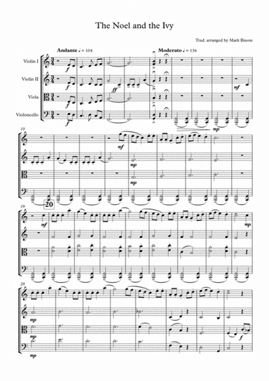The Noel and the Ivy (The First Noel and the Holly and the Ivy) (arr. Mark Bisson)