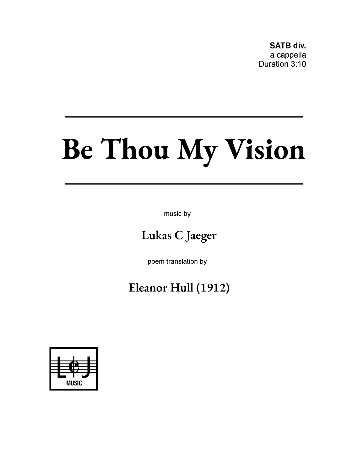 Be Thou My Vision