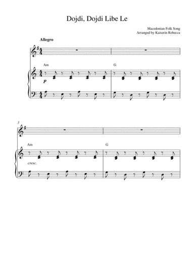 Dojdi, Dojdi Libe Le (arr. Kaiserin Rebecca)
