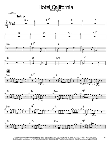 Hotel California (arr. Philip M Jackson)