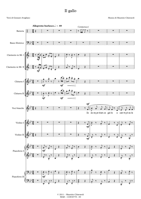 Il gallo (School orchestra version)
