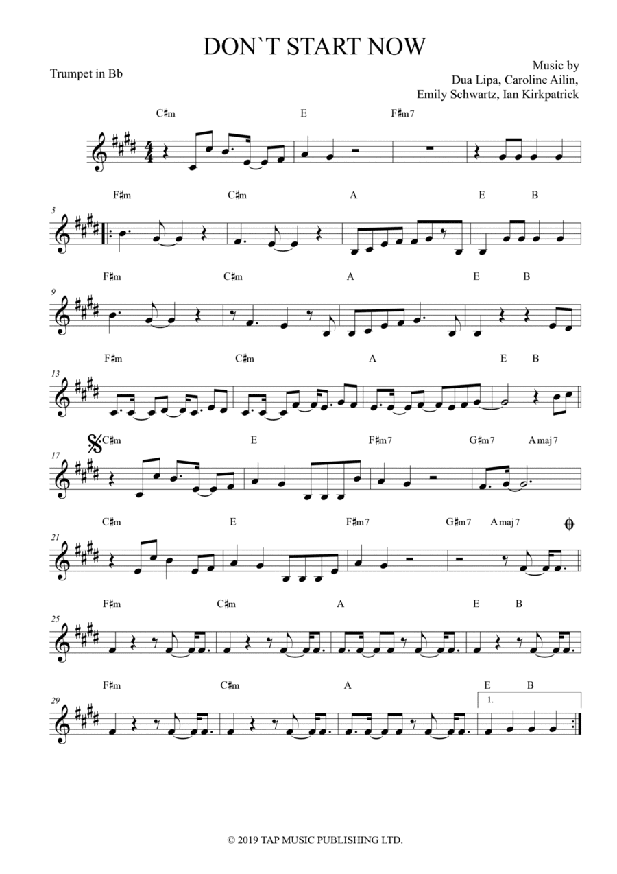 Don't Start Now (arr. Anderson Quevedo)